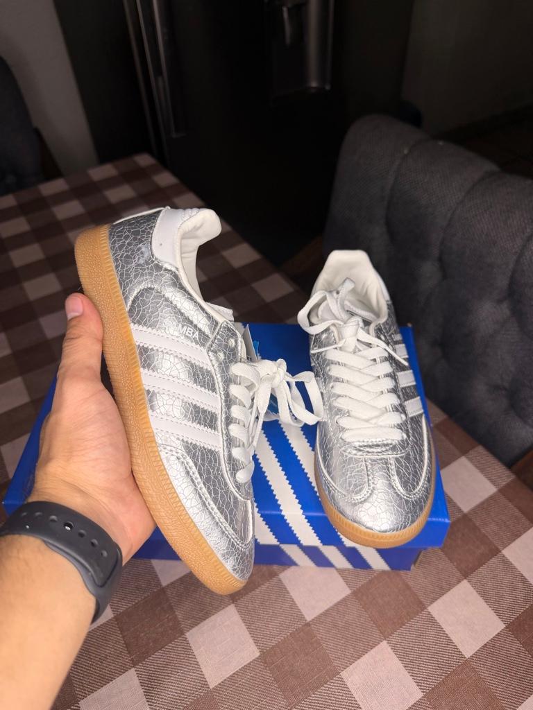 Adidas Samba Metalicc grey