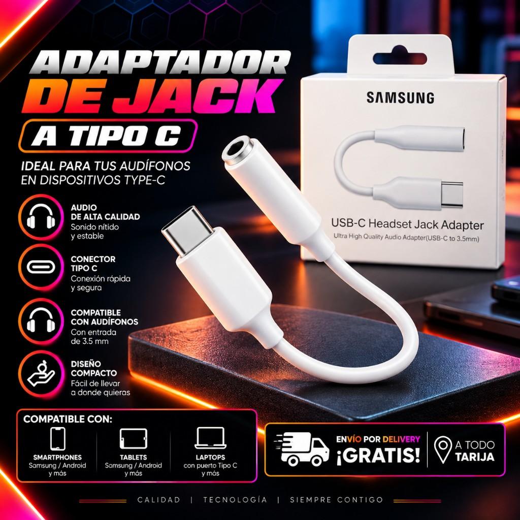 ADAPTADOR DE JACK A TIPO C