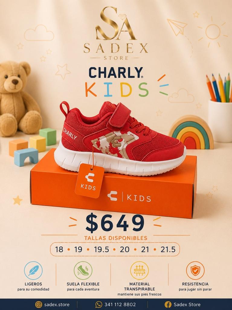 Charly Kids rojos tenis
