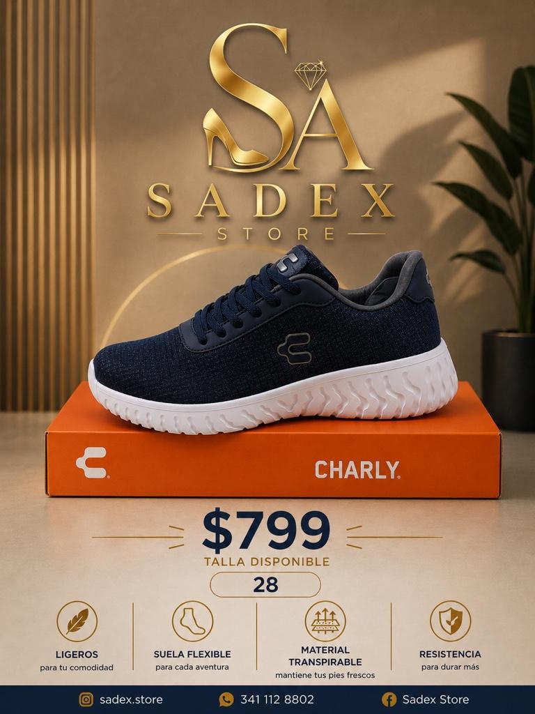 CHARLY tenis azul navy/bco