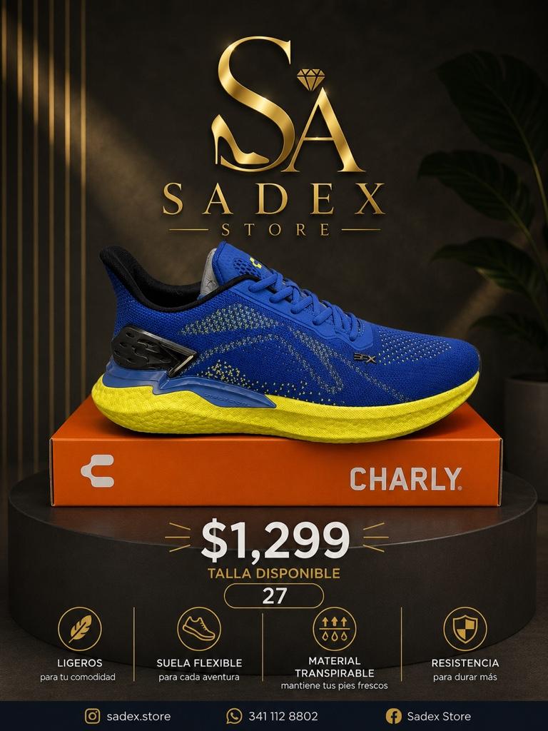 Charly tenis azul/amarillo