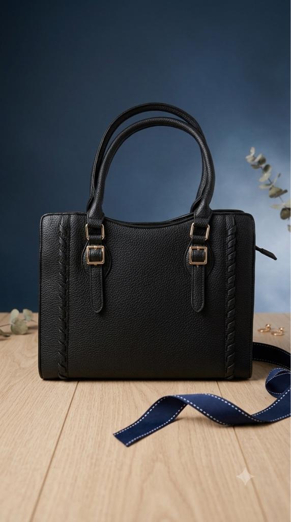 Bolsa Preta Estruturada - Grande