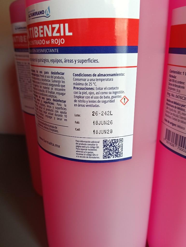 Miniatura 2 de Antibenzil Rojo de 1 litro