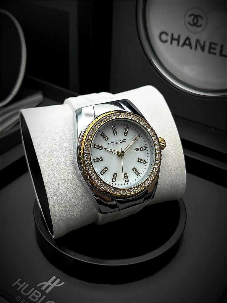 Miniatura 2 de Reloj Mulco Blanco Plata Dama