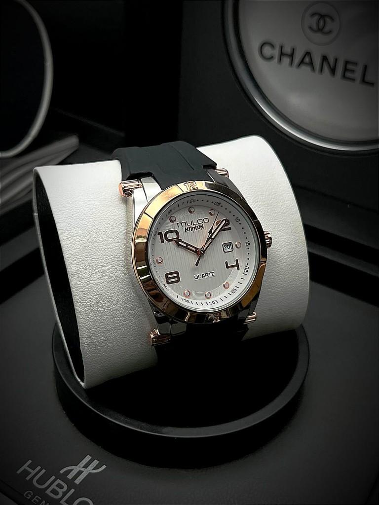 Miniatura 2 de Reloj Mulco Kriptón Negro Plata Dorado Dama