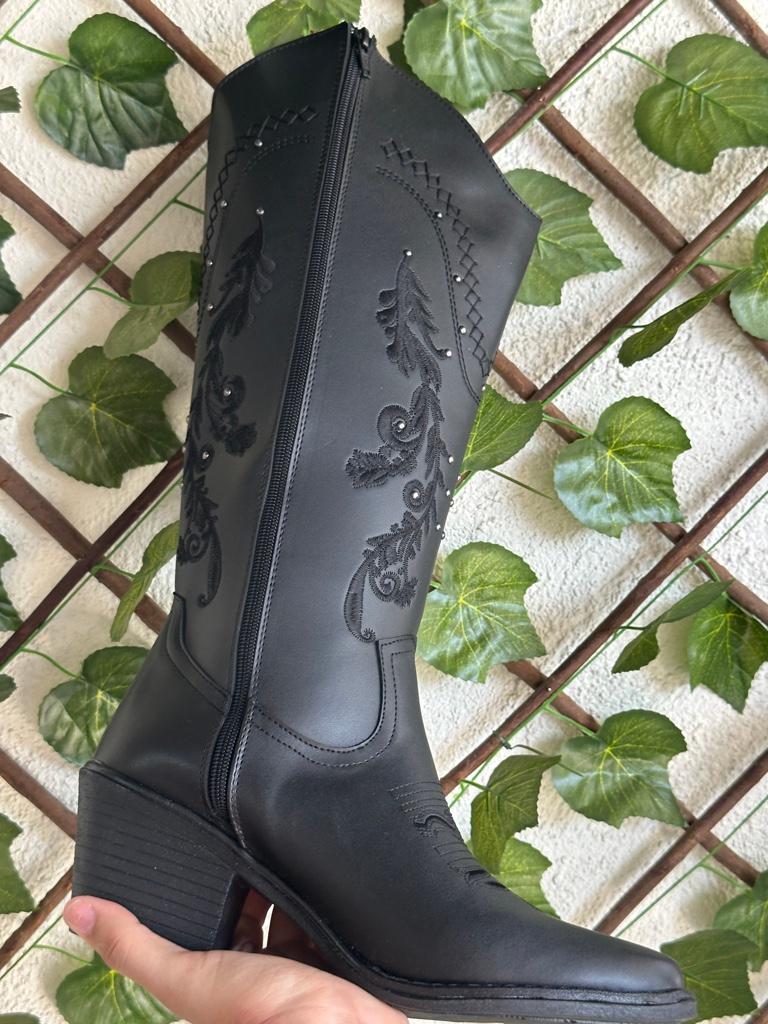 Miniatura 2 de Bota negra tubo ancho
