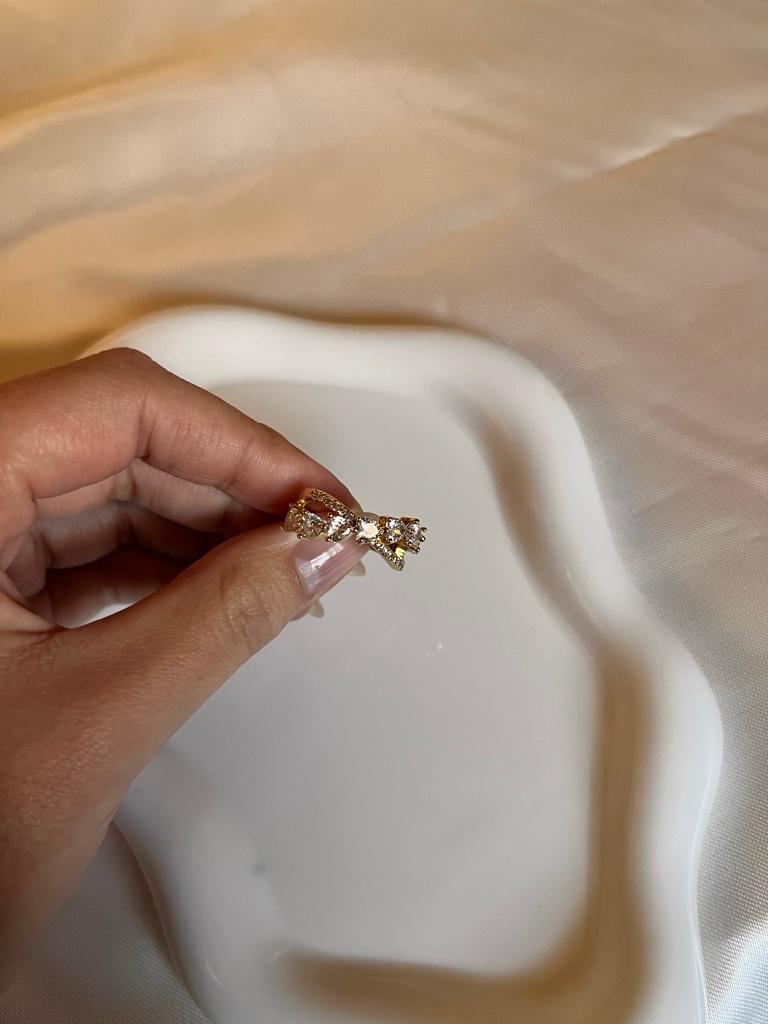 Miniatura 3 de Anillo corazones circones cruzados