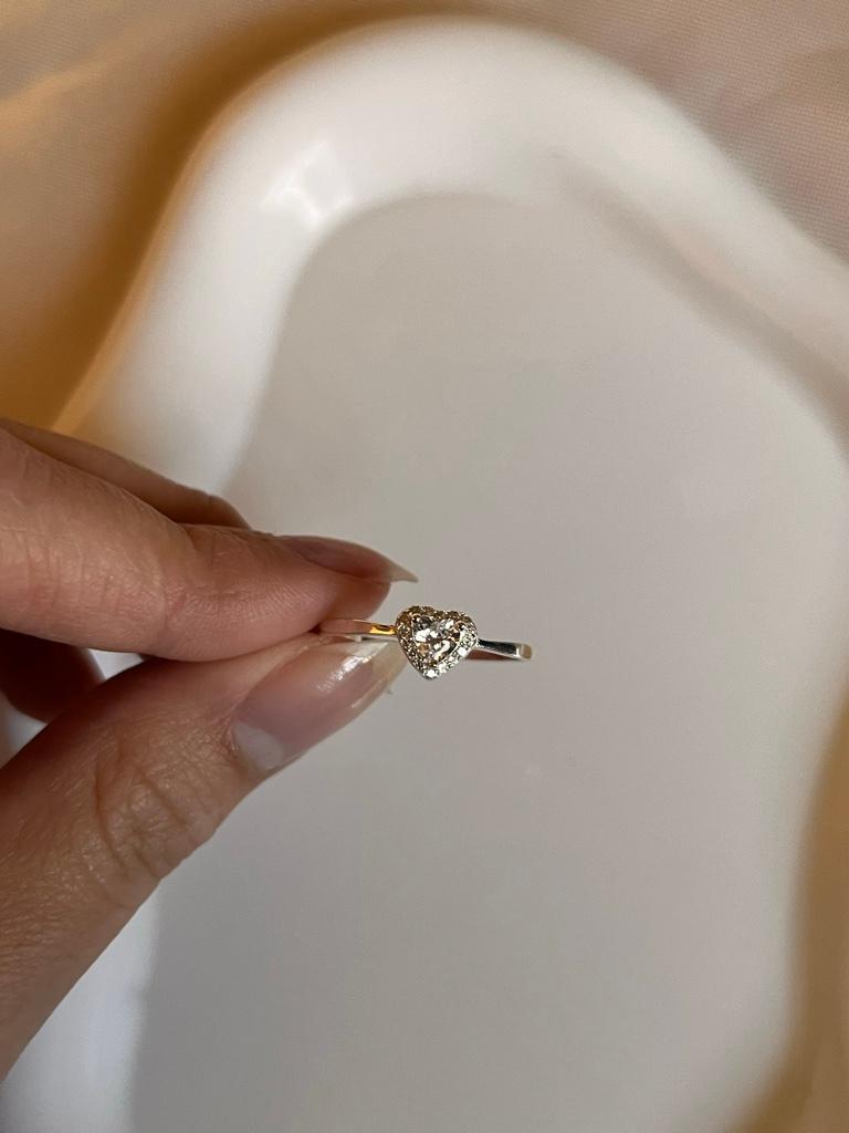 Anillo corazón amor