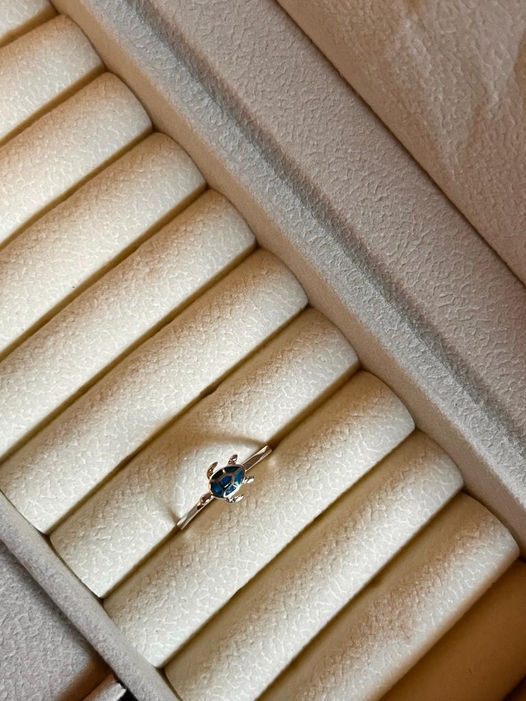 Miniatura 2 de Anillo tortuga azul