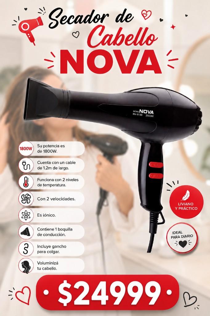 Secador de cabello marca NOVA