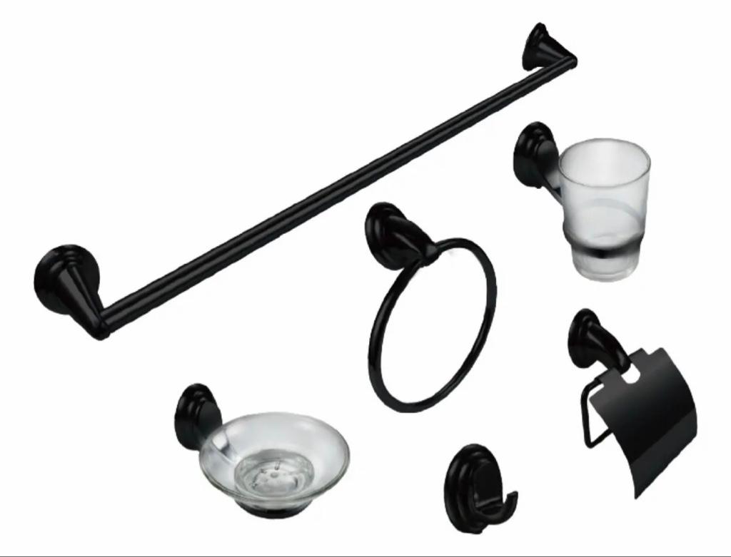 Accesorios baño negros