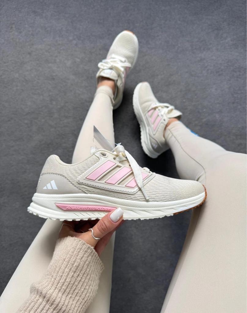 Adidas Mônaco cinza/rosa