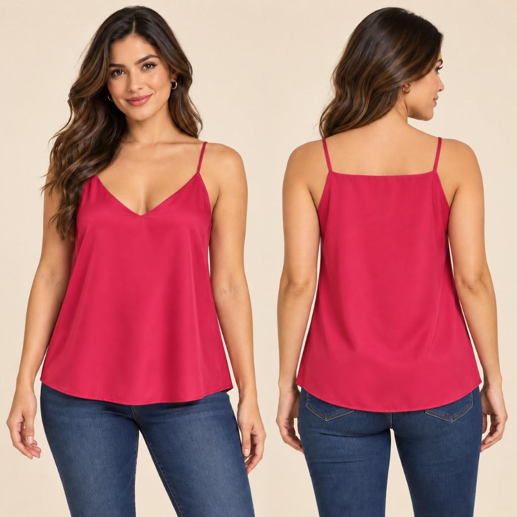 Blusa fucsia tiras