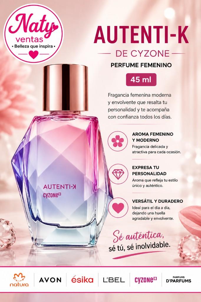 Miniatura 2 de Autenti-K Perfume Femenino Cyzone 45 ml