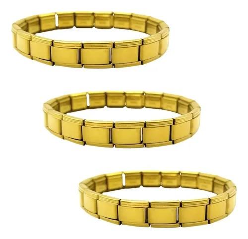 BRAZALETE ITALIANO DORADO TALLA 3XL