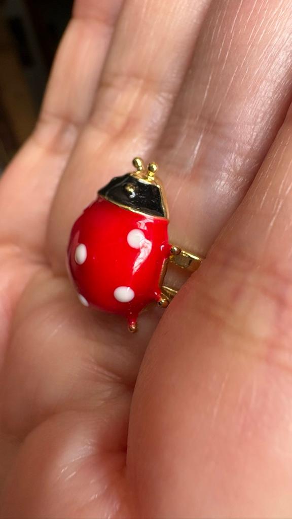 Miniatura 2 de Anillo catarina rojo
