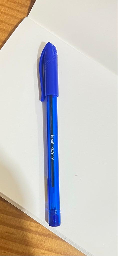 Caneta brw azul caneta 0.7mm