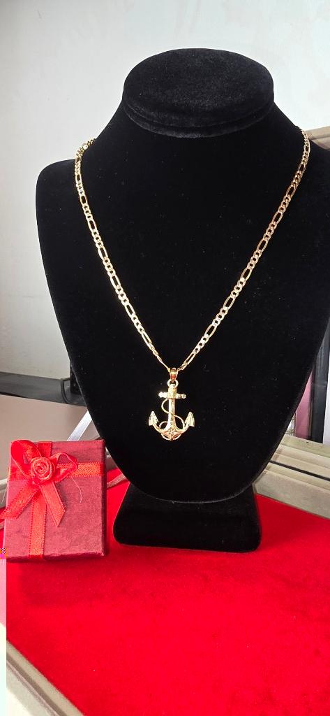 Anchor gold necklace 14kt