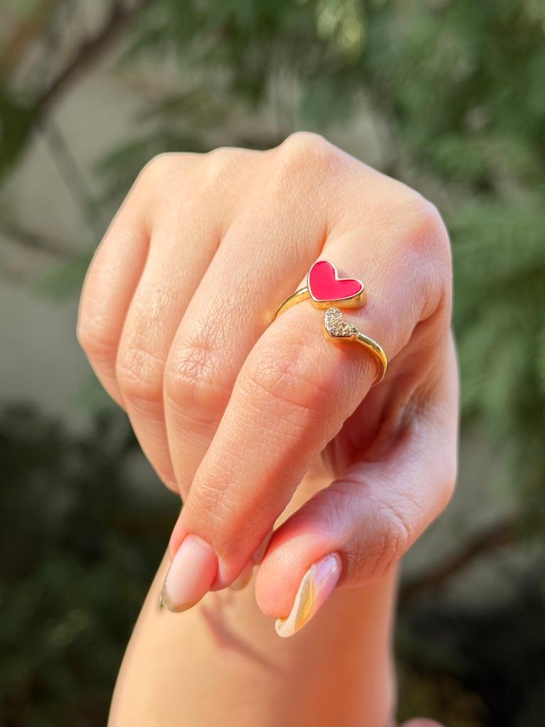 Miniatura 2 de Anillo Corazón Rojo