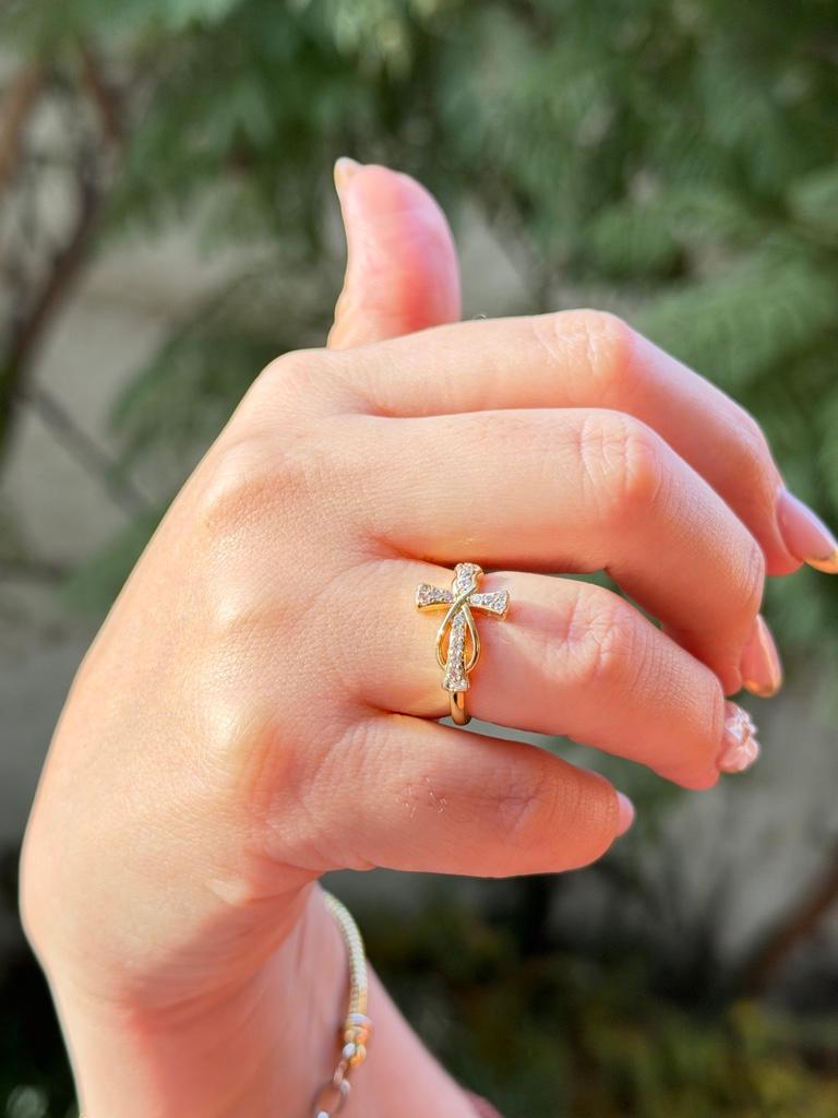 Miniatura 2 de Anillo Cruz-Diamantes