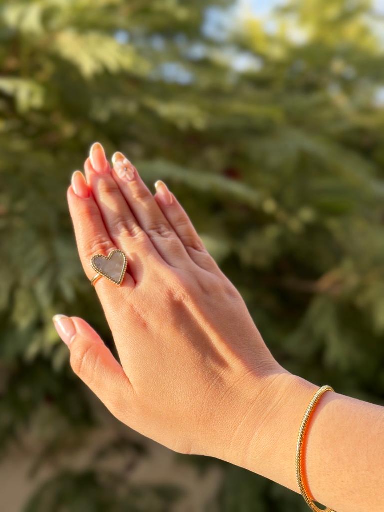 Miniatura 2 de Anillo Corazón Nácar