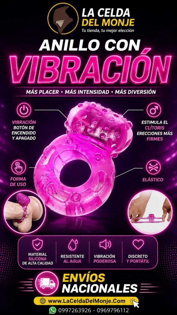Miniatura 2 de Anillo vibrador rosa