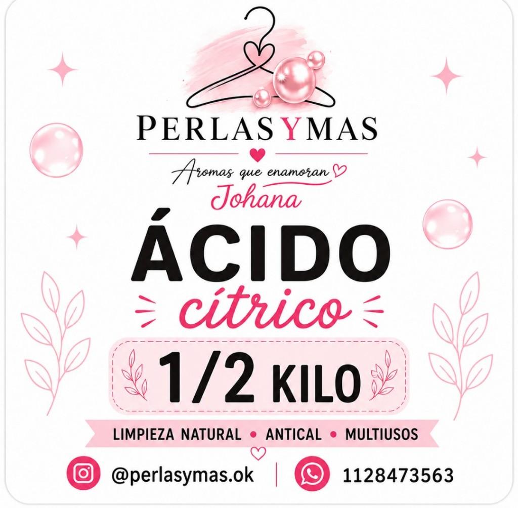 Ácido cítrico 1/2 kilo