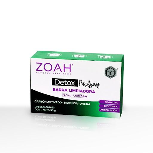 Barra Limpiadora Detox Purifying 90gr ZOAH