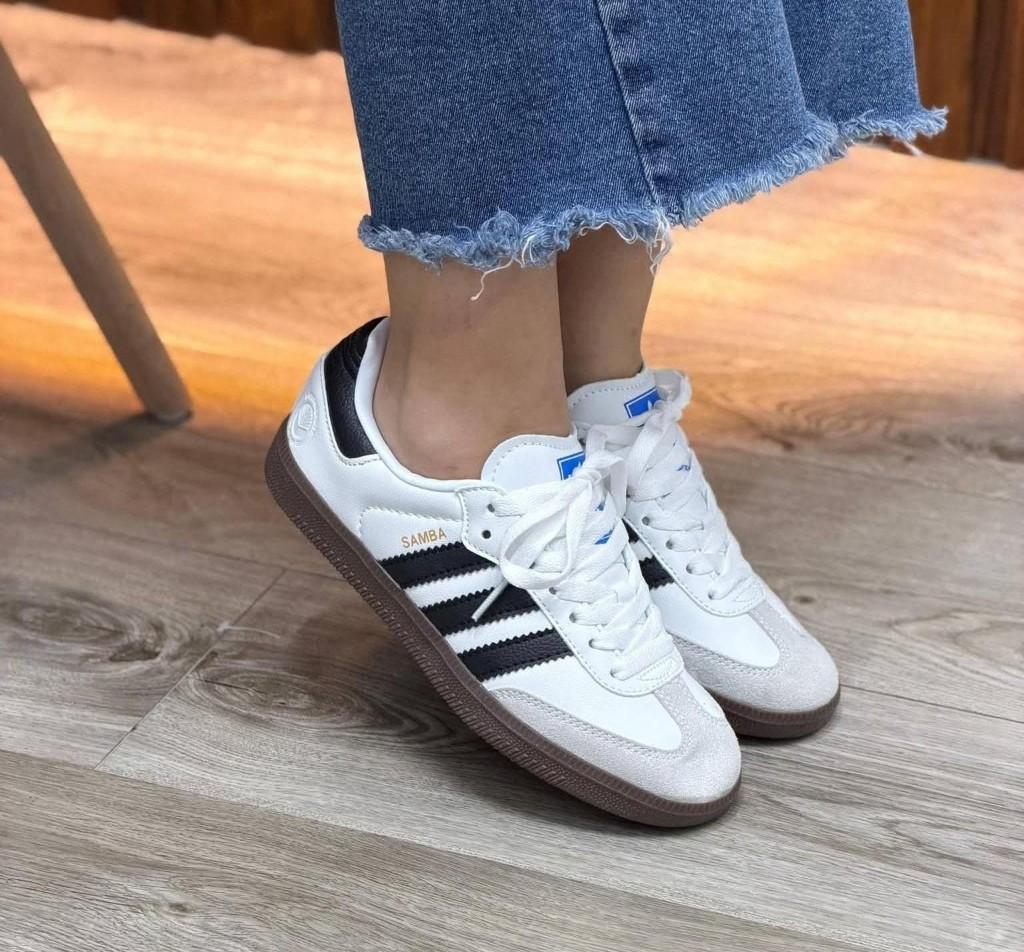 ADIDAS SAMBA BLANCO RAYAS NEGRAS
