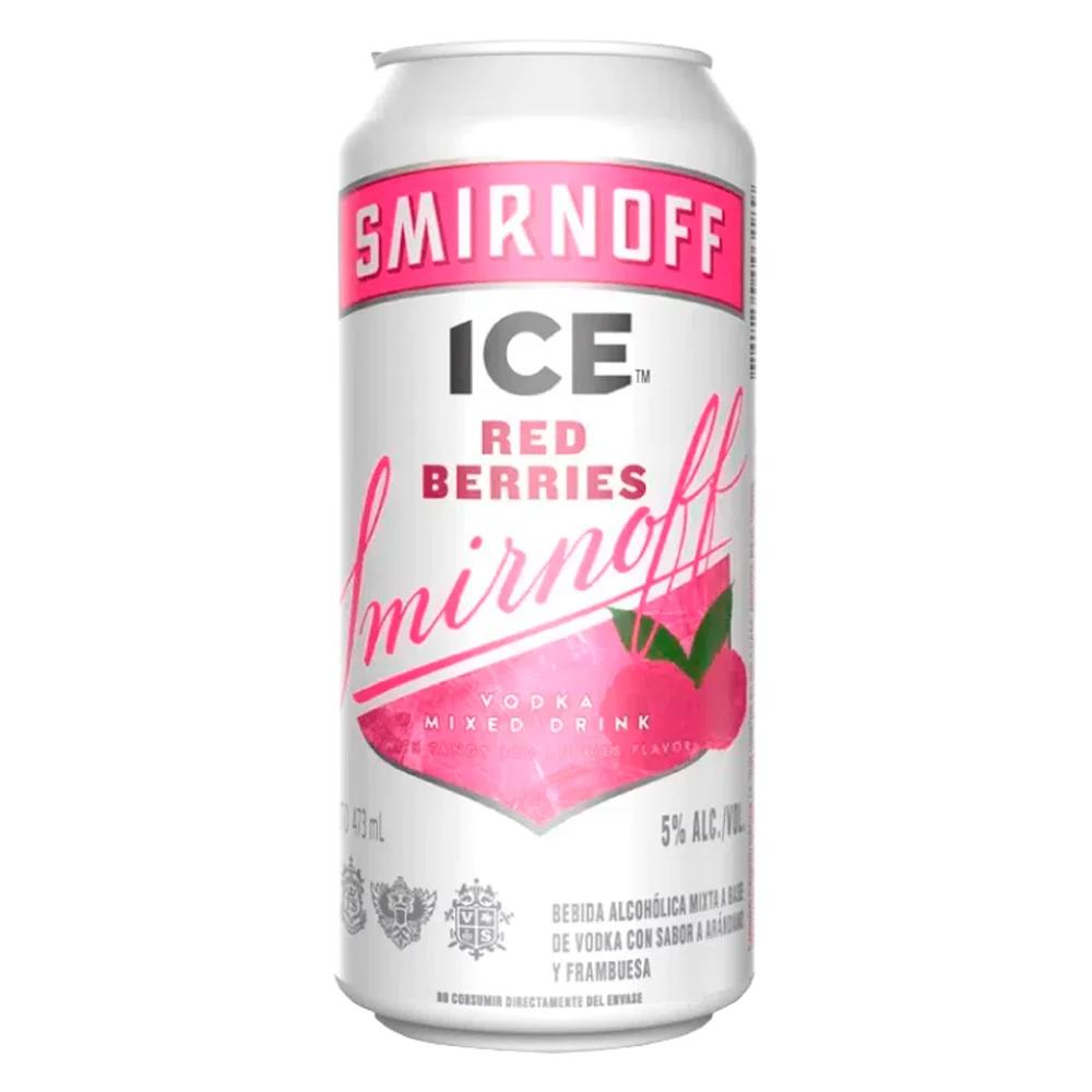 Lata RED BERRIES Smirnoff Vodka 473 cm3 (SIX PACK / 6 unidades)