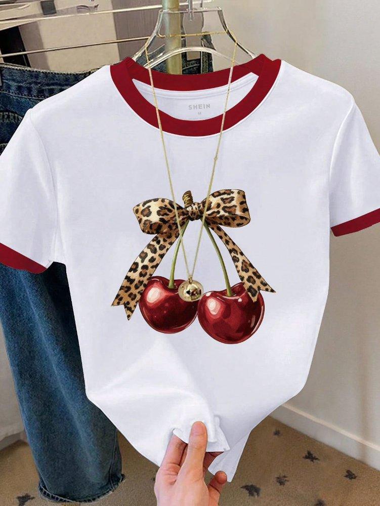 Blusa Cherry animal print