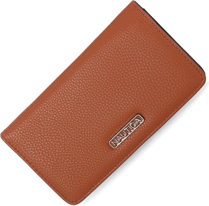Cartera Delgada Nautica Seaside para Mujer - Canela (RFID)
