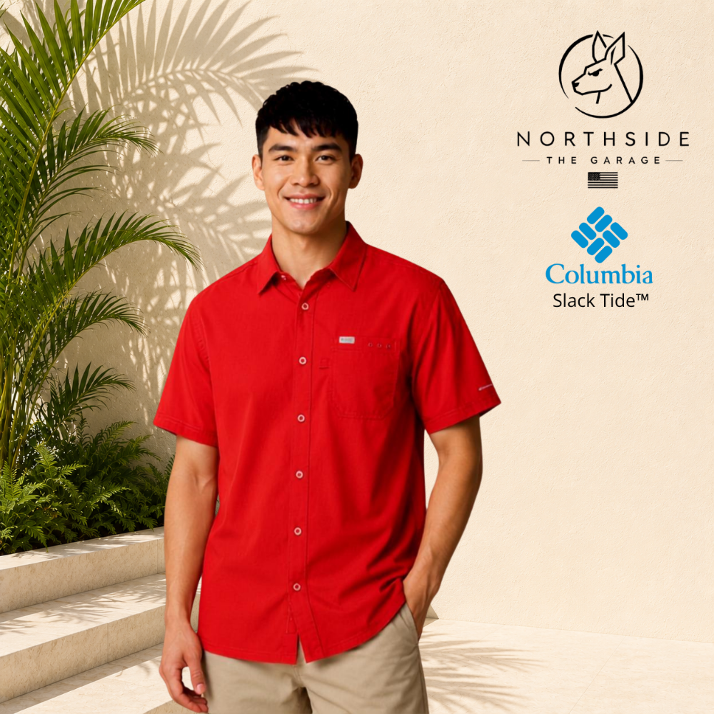 Camisa Columbia Slack Tide Roja