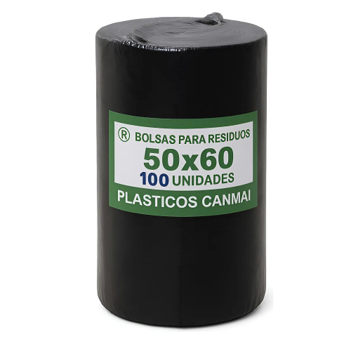 100 Bolsas De Residuos En Rollo 50 X 60 