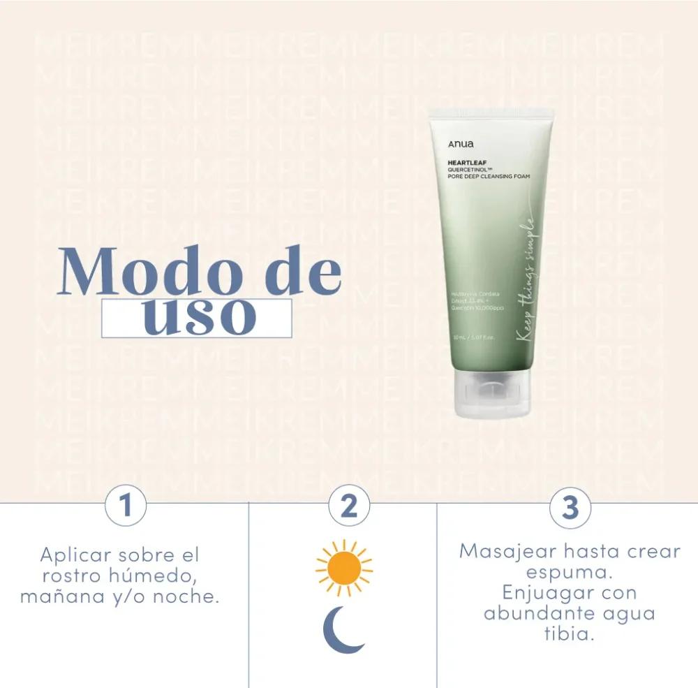 Miniatura 3 de ANUA - Heartleaf Quercetinol Pore Deep Cleansing Foam - 150ml
