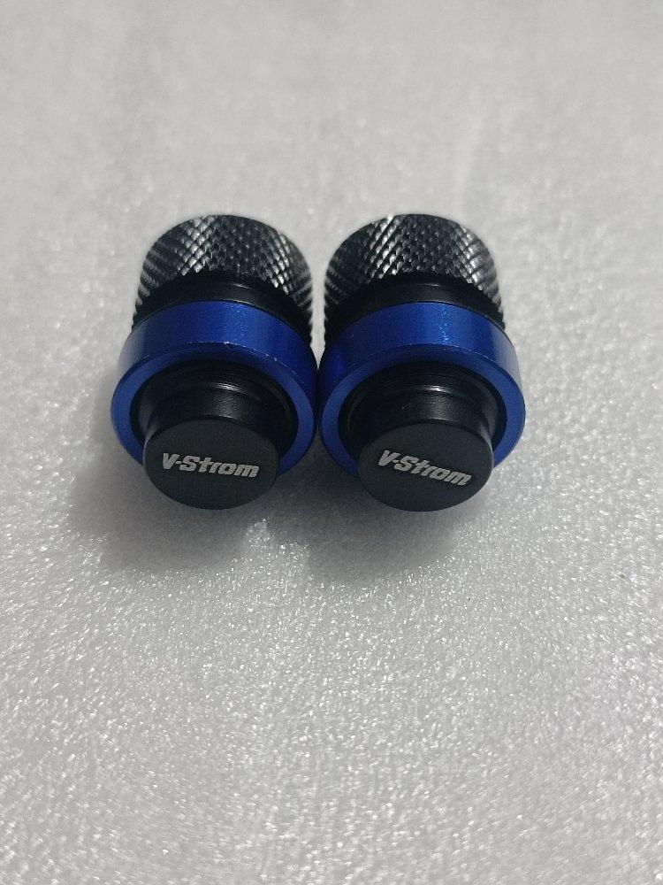 Miniatura 2 de JUEGO DE 2 TAPA VALVULAS PARA SUZUKI V-STROM AZUL