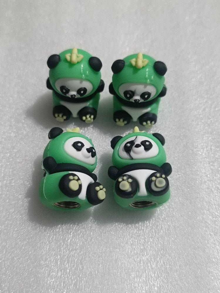 Miniatura 2 de JUEGO DE 4 TAPA VALVULAS ANIME PANDA