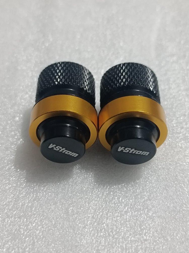 Miniatura 2 de JUEGO DE 2 TAPA VALVULAS PARA SUZUKI V-STROM DORADA