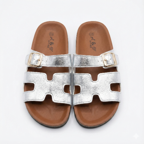 SANDALIAS PLATEADAS 