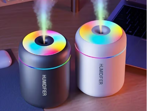 [Aceite Esencial | Difusor de Aromas] 1pc Difusor de Aromas y Humidificador con USB | Luz Nocturna LED Cambiante de Color, Función de Niebla Fría 