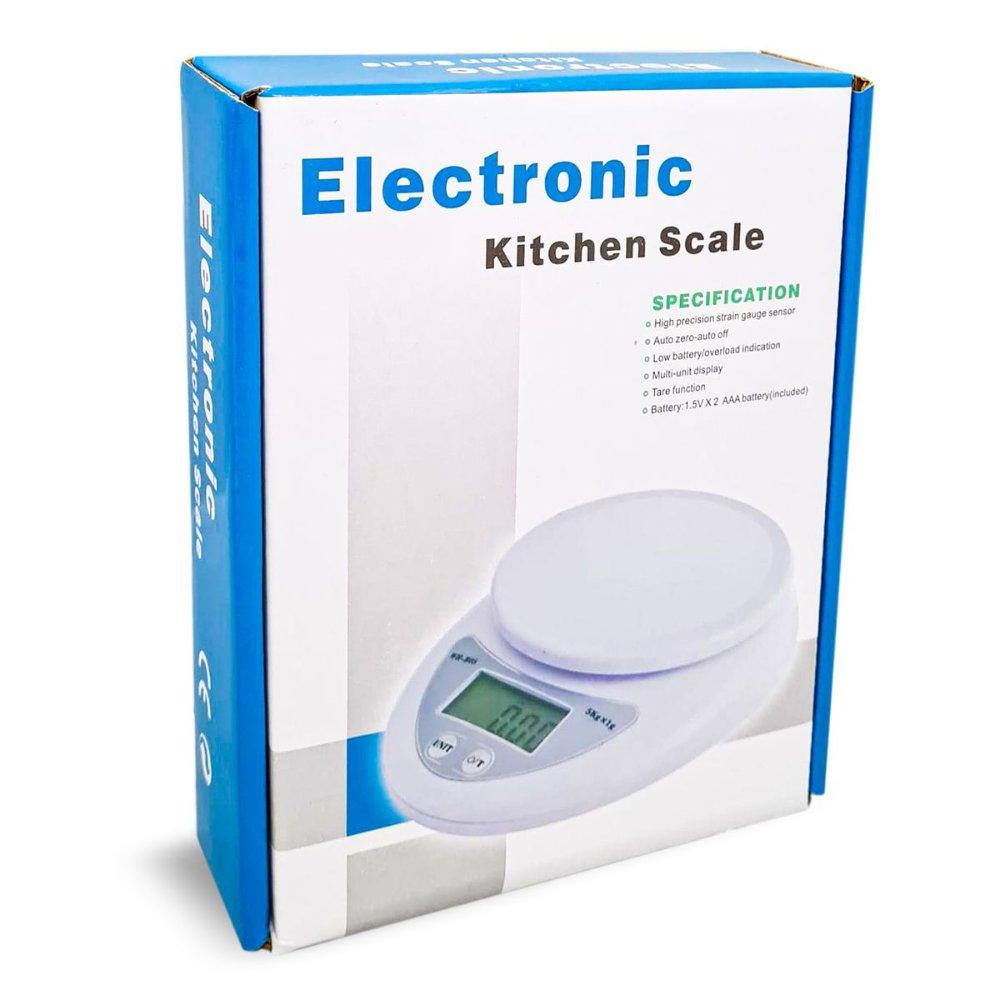 Miniatura 3 de BALANZA DIGITAL DE COCINA 1-5KG BLANCA