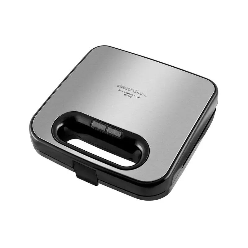 SANDUICHEIRA E GRILL BRITÂNIA 2 EM 1 BGR16 REDSTONE 750W