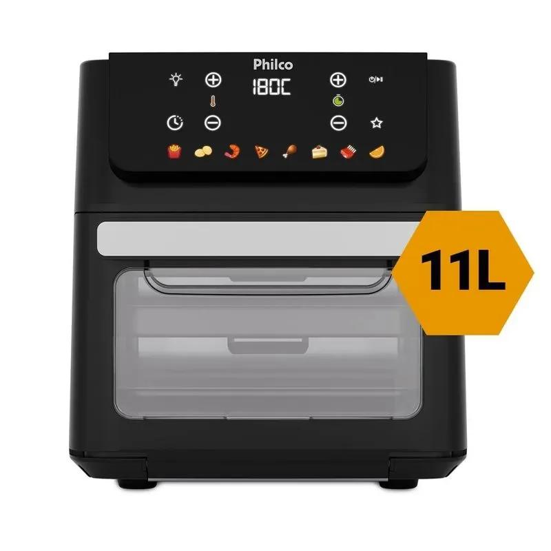 AIR FRYER OVEN PHILCO 11L 8 FUNÇÕES VISOR 1800W PAF11B