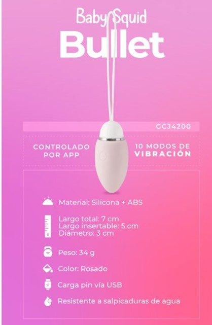 BABY SQUID BULLET HUEVO VIBARDOR APP
