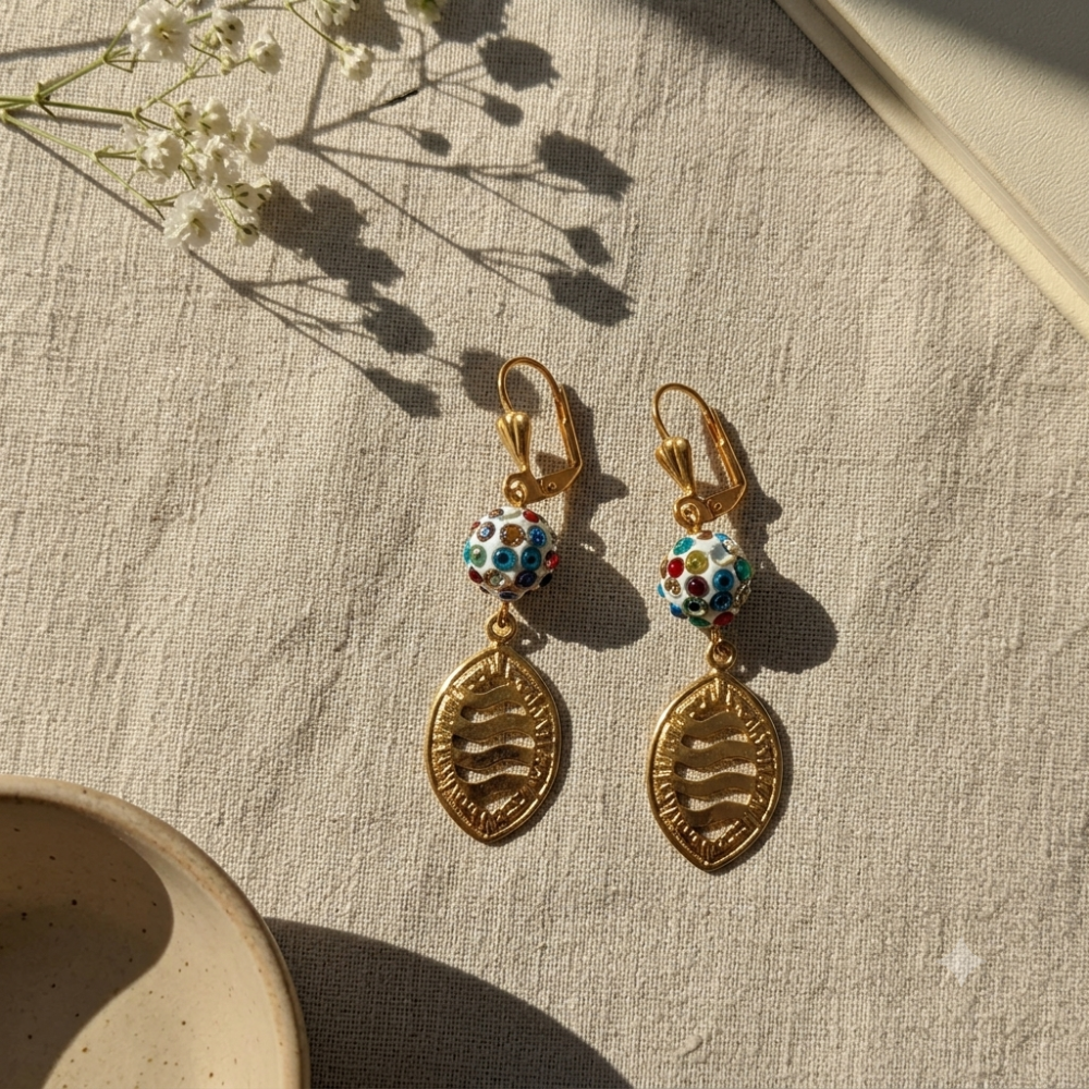 Aretes Largos Dorados