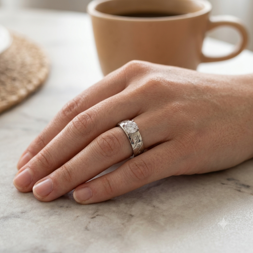 Miniatura 2 de Anillo Plateado