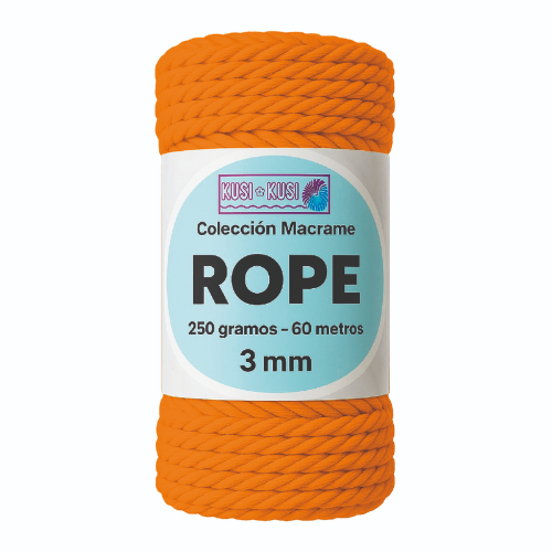  Rope 3mm 702 Naranja X 250Grs 60M