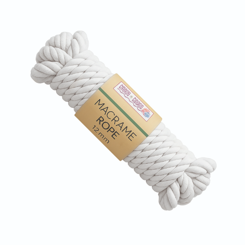 Col 01 Rope 12mm  Blanco 500grs 10M