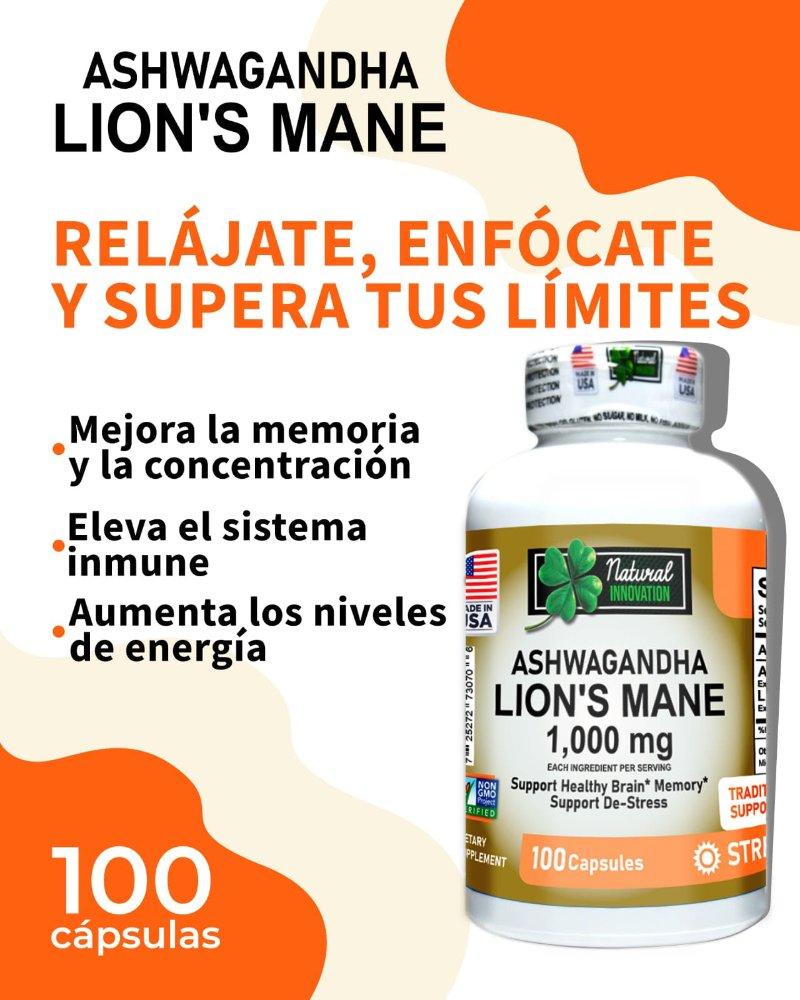ASHWAGANDHA CON MELENA DE LEÓN