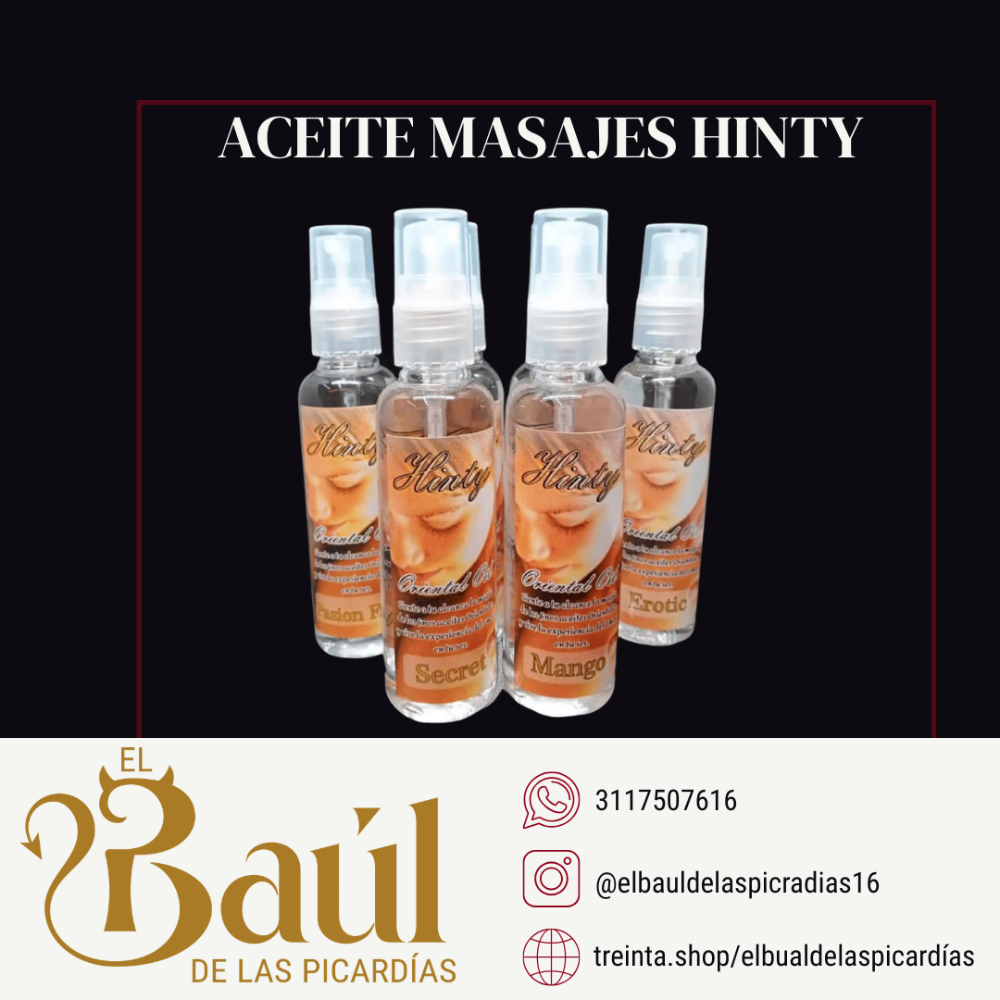 Aceite para masajes hinty